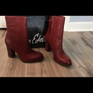 Sam Edelman booties.  Size 7.5M.  Approx. 4” heel. Leather sole.  Never worn.